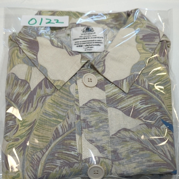 Disney Casual Button Down Shirt - Cream, Green, Purple - Picture 12 of 12